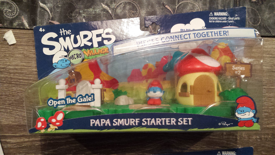 The Smurfs Micro Village 3 Figure Pack Papa Smurf Smurfette Jakks Pacific 2013 for sale online 