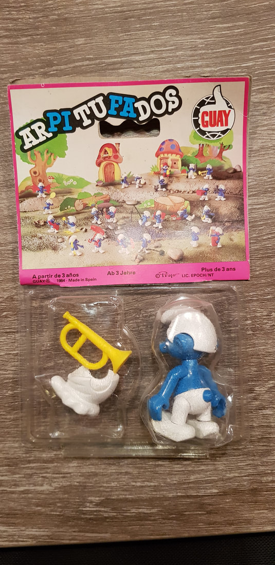 Smurfs Vintage 1984 Collectible Smurfing in the Air Read-along Book w record