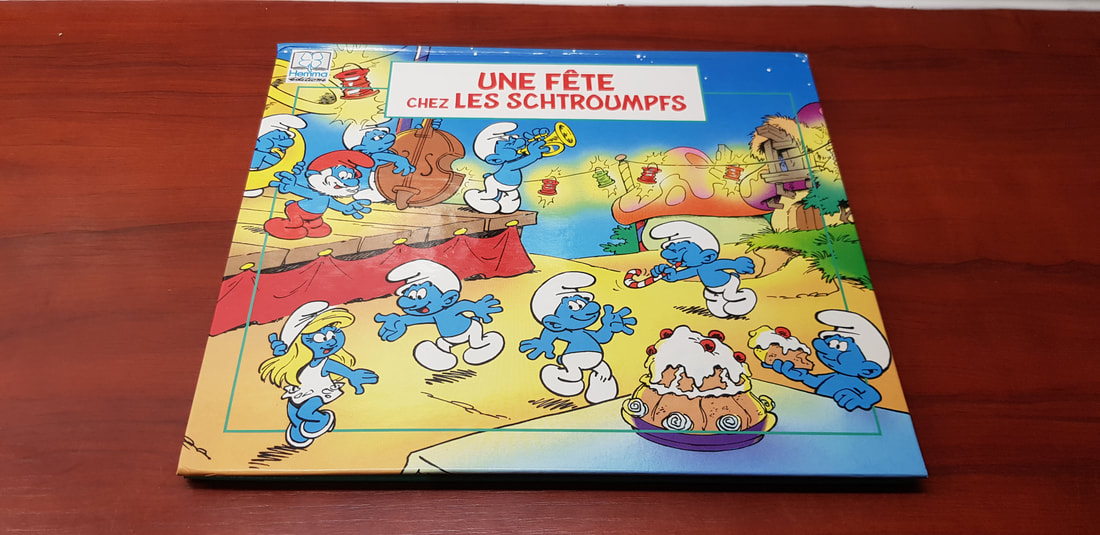 The Smurfs MERLIN Les Schtroumpfs complete stickers set 